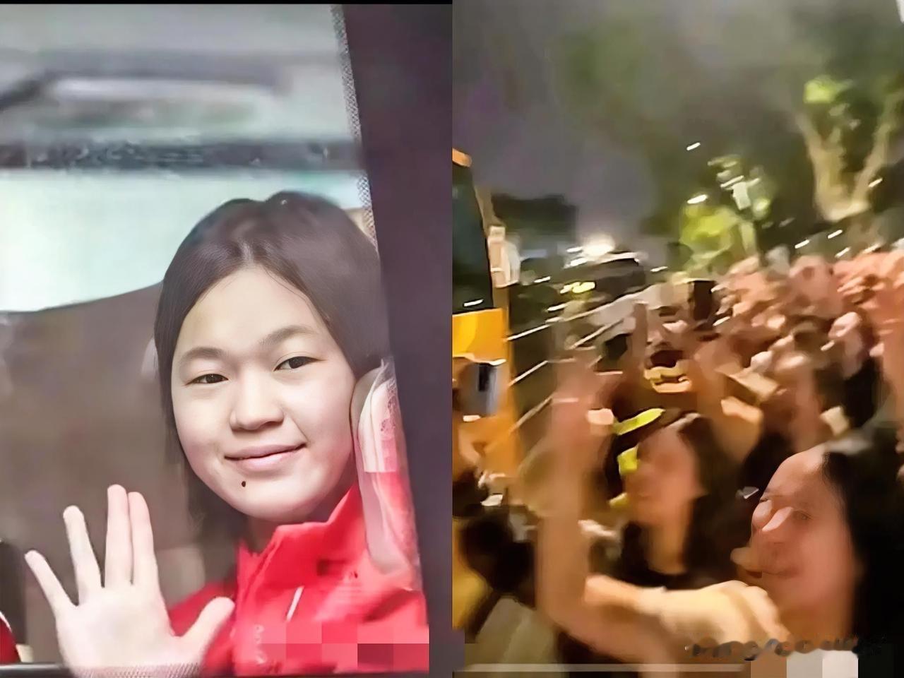 像这种场景，恐怕连国际巨星，都没几个享受过吧？婵宝比赛结束后，竟然有，数千
