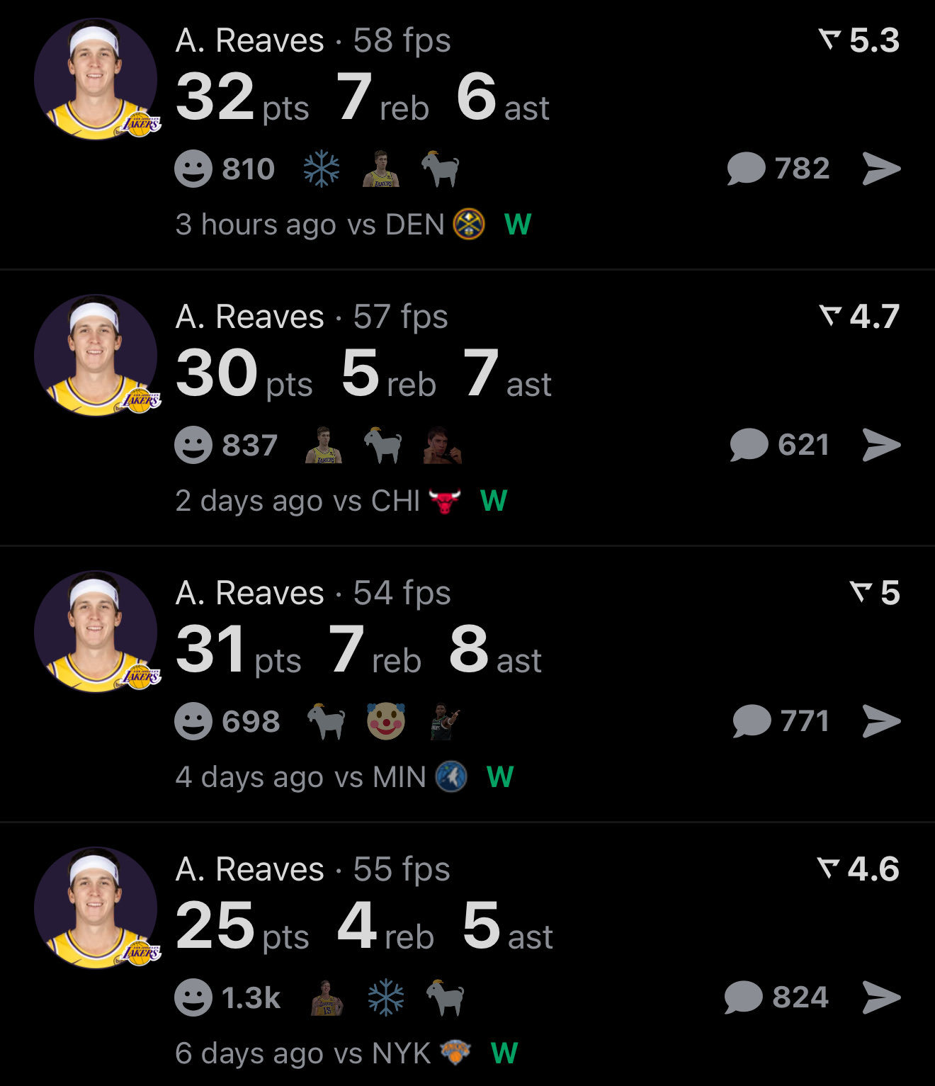 最近的湖人势不可挡，已经五连胜，东契奇和里夫斯的进攻状态都达到了峰值。球队连续战