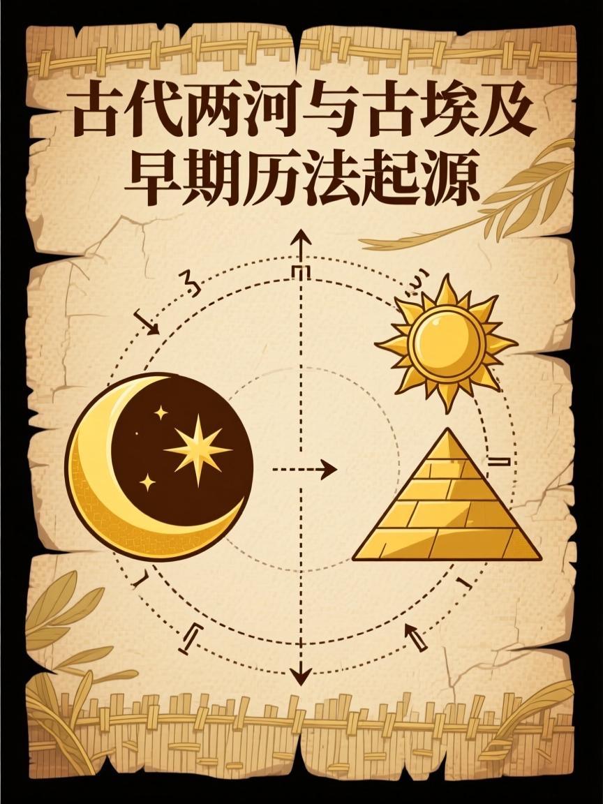 古埃及历法是人类已知最早采用365天的太阳历，同时配套宗教用太阴历双轨运行。核
