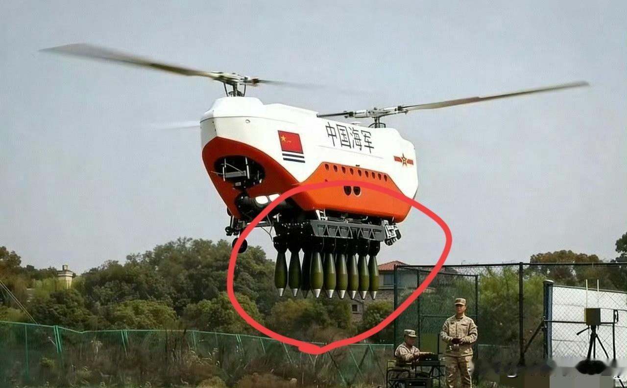 好家伙，看到咱们海军这个送温暖无人机投弹神器，这12联装的蛋蛋可比俄乌战场强悍太