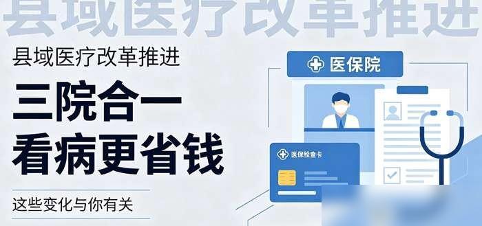 县级公立医院实行“三院合一”才是发展趋势！我们县去年刚搞完这套，亲身体验下来