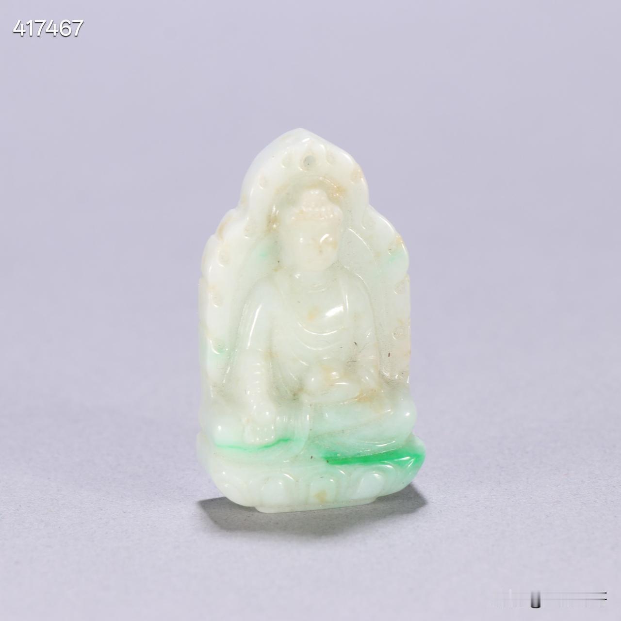 清翡翠释迦摩尼吊坠规格∶高4.5cm宽2.6cm