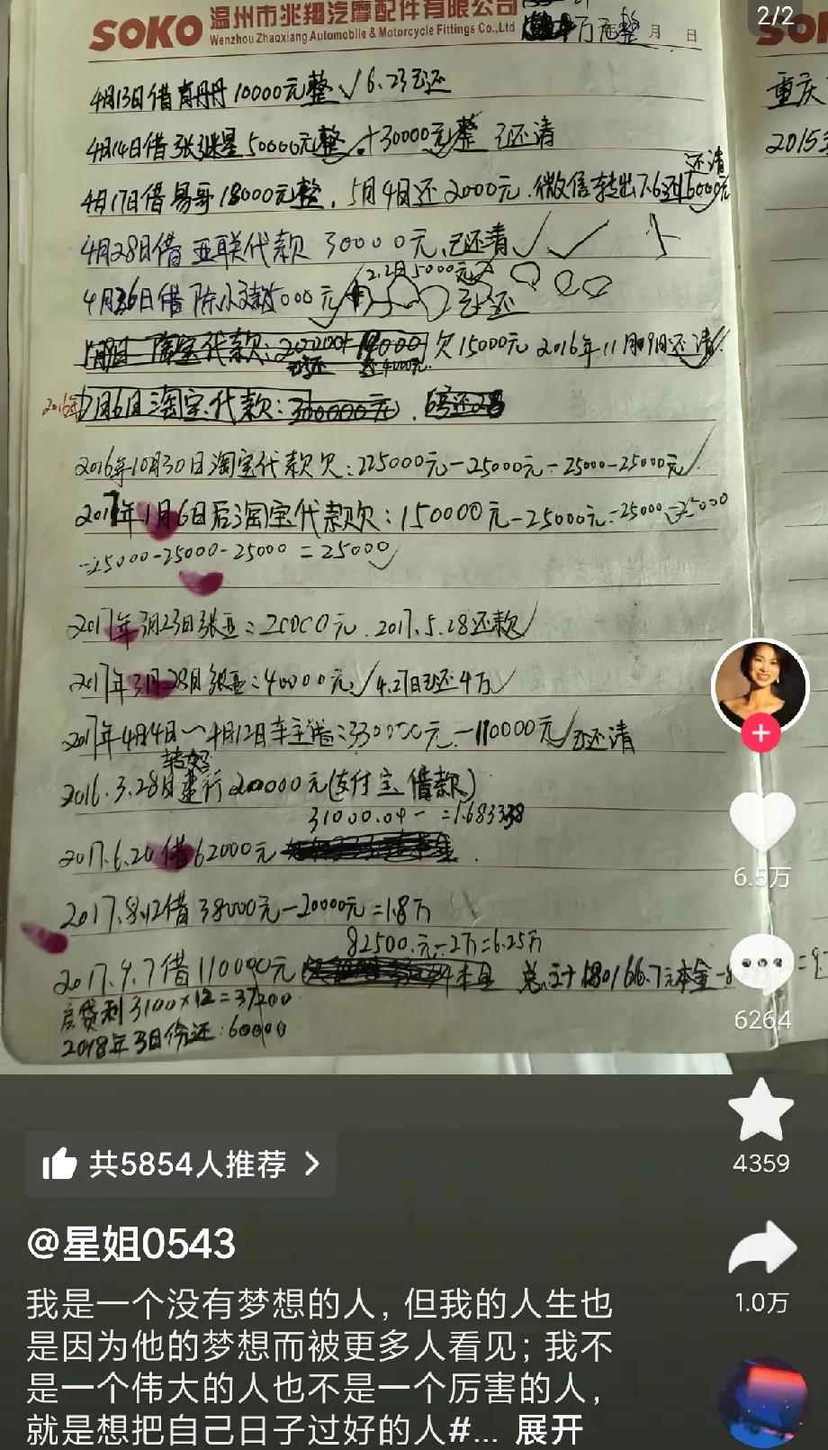 这两天被张雪霸屏了，很牛！但没怎么感觉，只到看到星姐发的这一笔笔借款瞬间泪目，