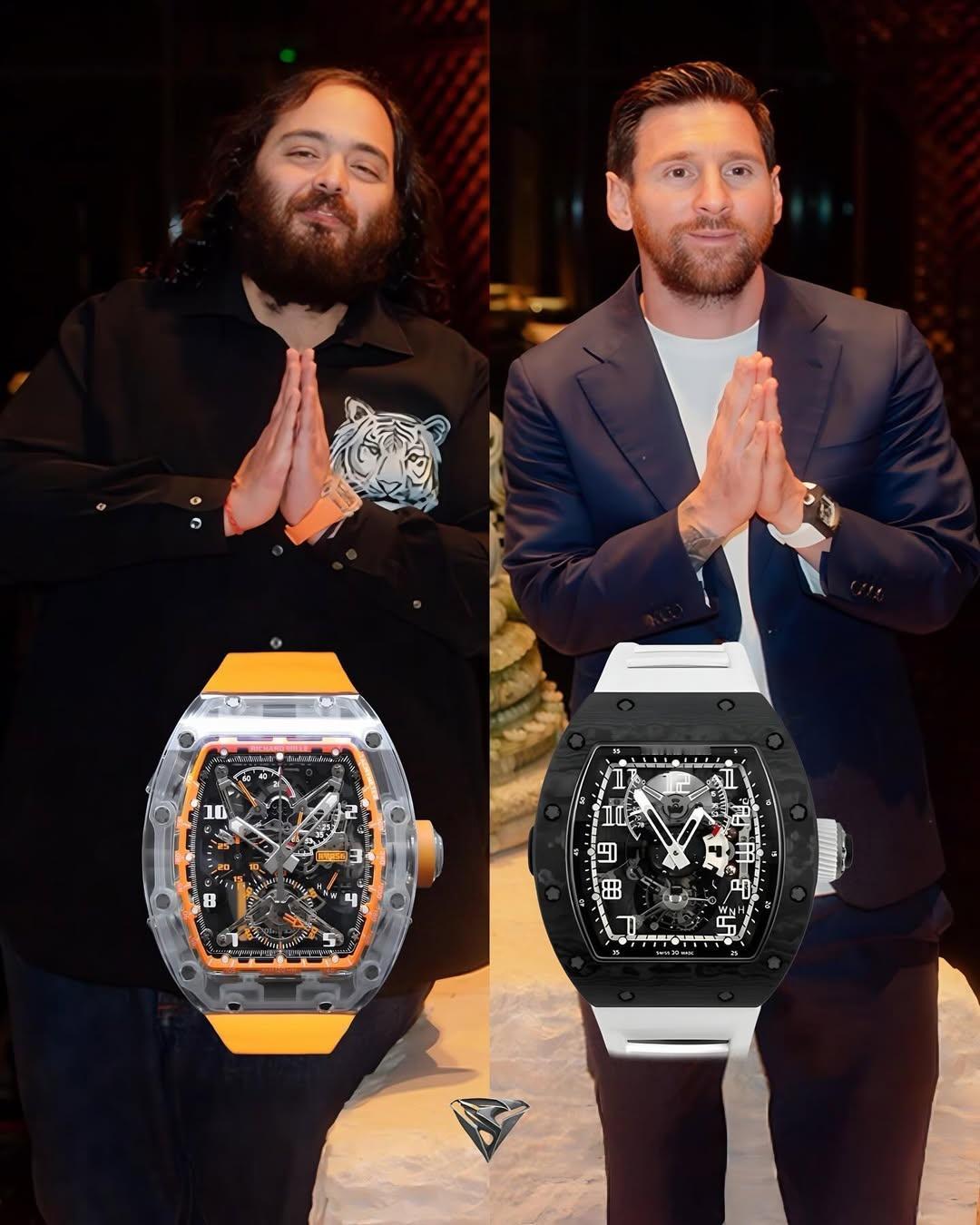 球王的排面，梅西印度行获赠价值110万美元的手表！据印度媒体报道，梅西本次印