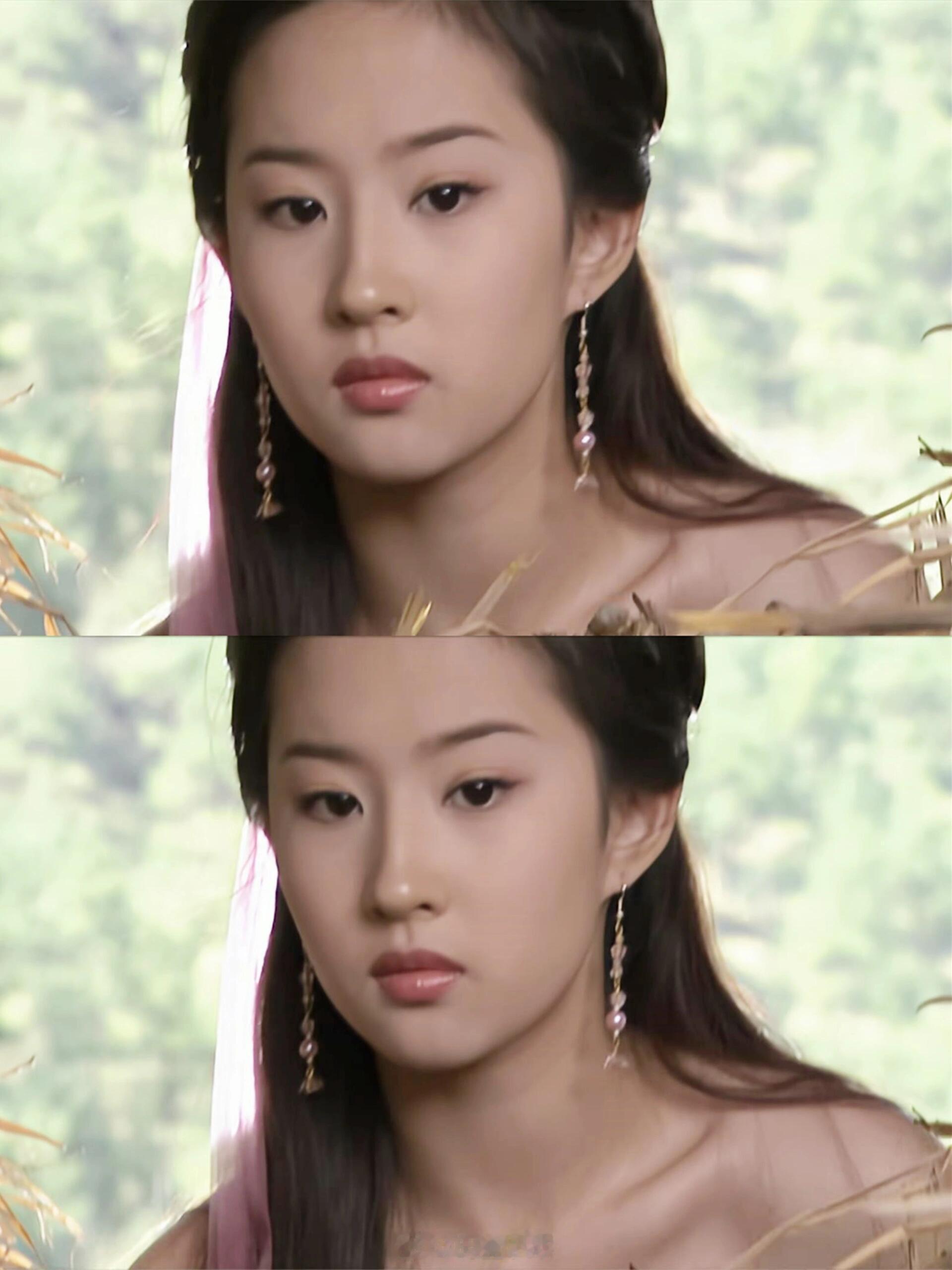 这恐怕是刘亦菲版神仙姐姐在《天龙八部》中最大尺度了吧！丝滑香肩微露🙉，令人流连