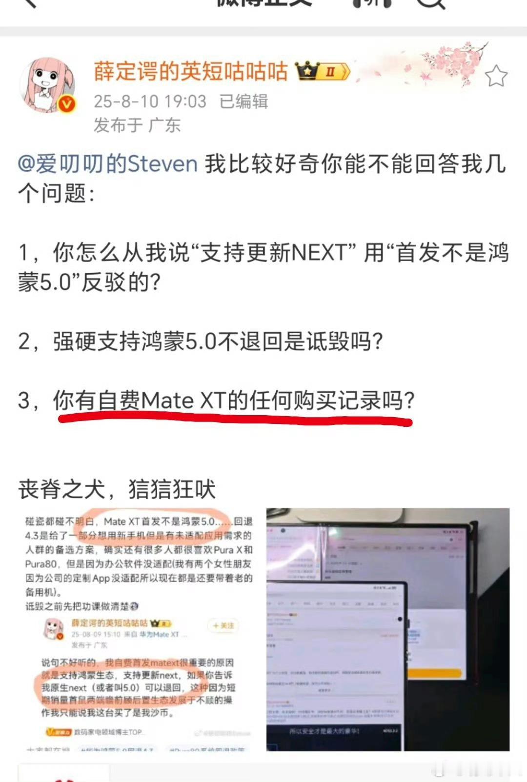 英短质疑别人买华为MateXT，结果被打脸了？​​​