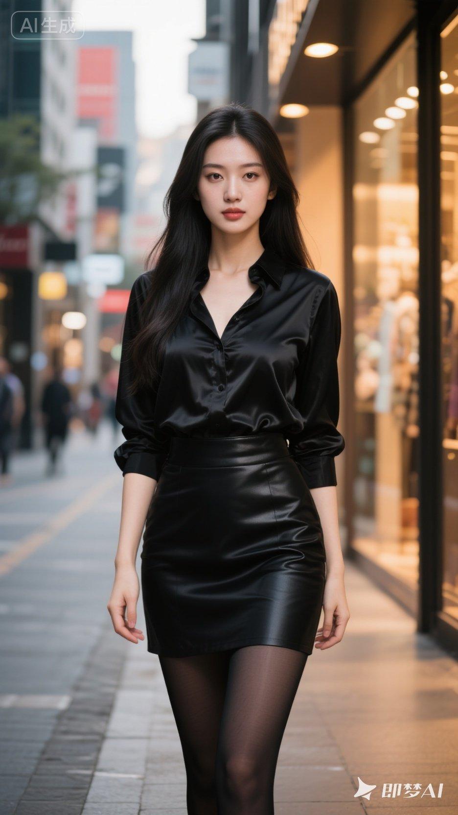 什么样的女人才算有魅力呢街拍小姐姐如何调整镜头，拍出美感人像摄影中的曲线美如何