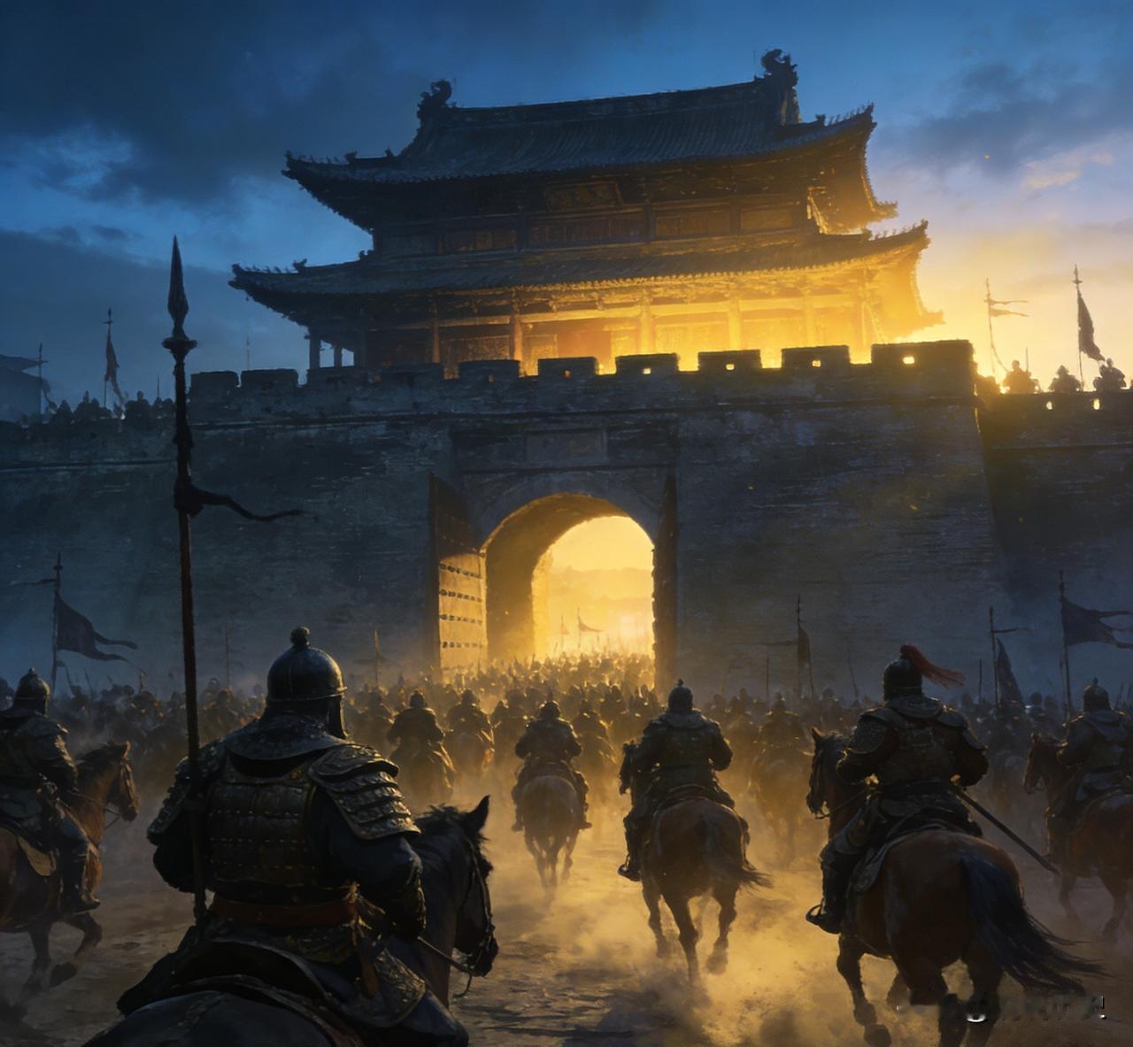 朱元璋令徐达攻城，却不给粮草，只送来两车活鸭，徐达下令:把鸭子全放出去!次日城门