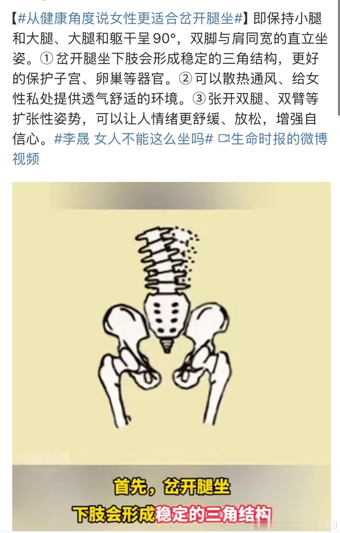 从现在开始，岔开腿坐吧！​​​
