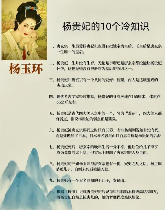 杨贵妃的十个冷知识​​​