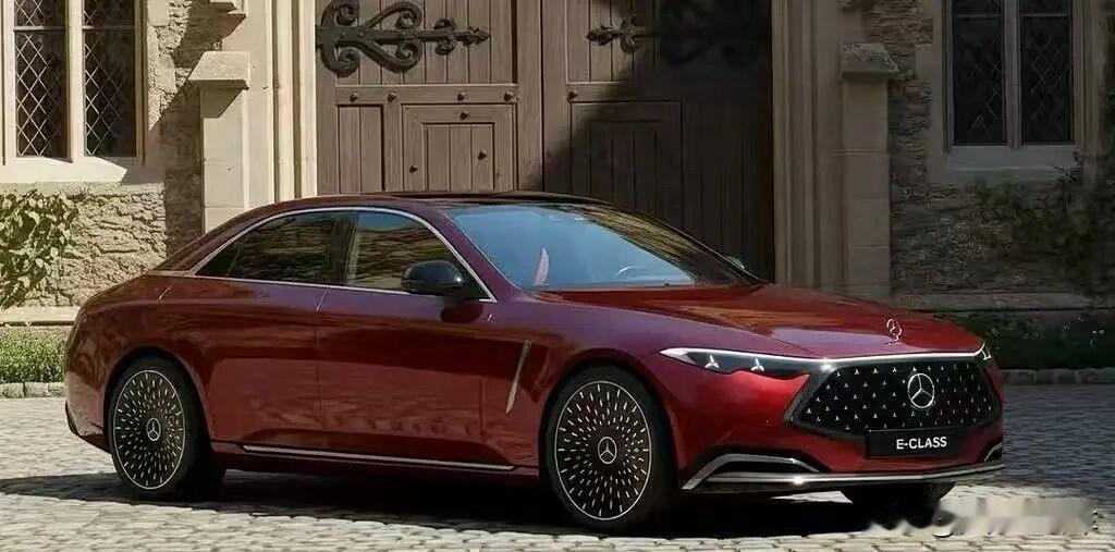 满天星格栅配花生大灯，全新奔驰E级渲染图曝光