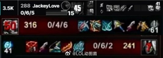 JackeyLove复出前三局比赛人头数为零，战绩暂为0-16JackeyLov