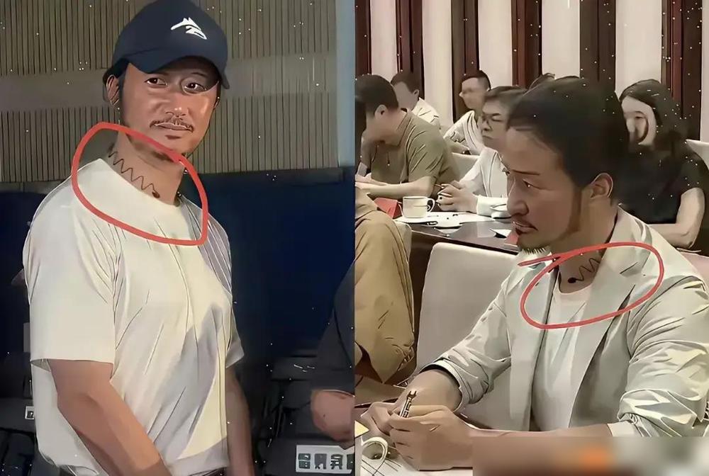 吴京被吐槽脖子有纹身演军人违和，我刷到旧照，他二十年前就纹了，拍古惑仔时就有了。