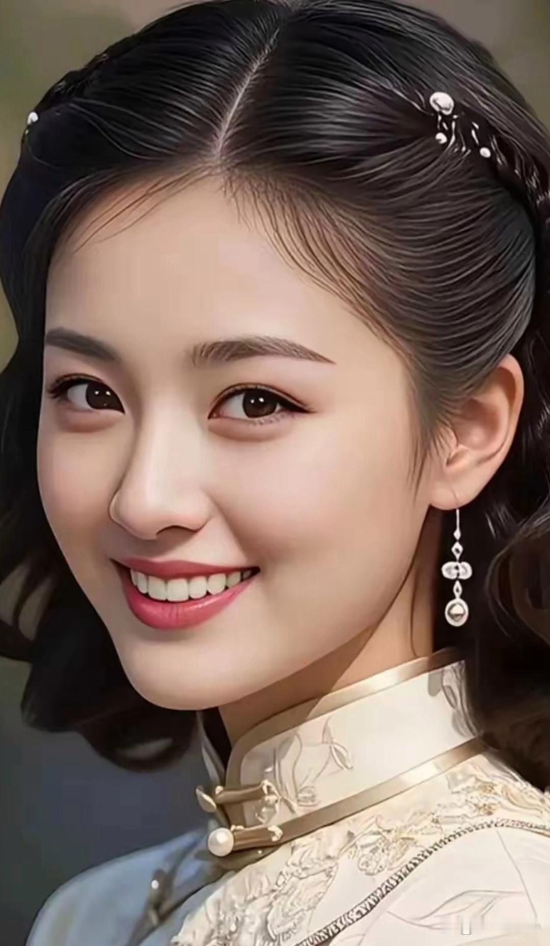 优雅古风美女，精致妆容，古典发饰，韵味十足！🌸💄👗