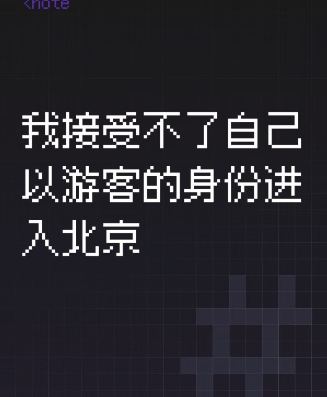 哈哈哈我接受不了自己以游客的身份进入北京