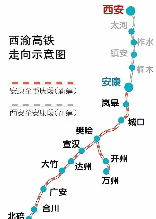 西渝高铁的建设意义极其重大！西渝高铁会带动沿线区域的经济发展，推动旅游资源开发