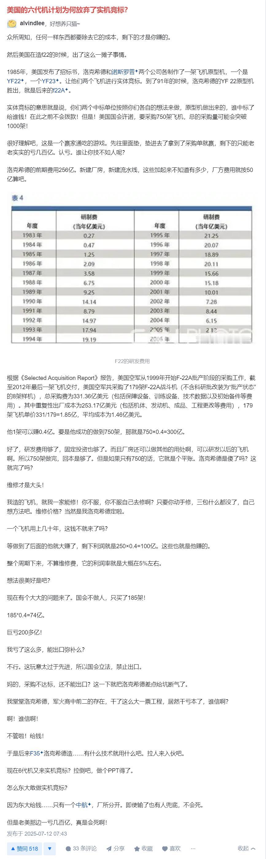 美国的军工企业为什么开始摆烂、不思进取吃老本了？这篇文章说到点子上了，美国的