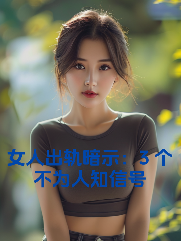 女人出轨暗示：3个不为人知信号