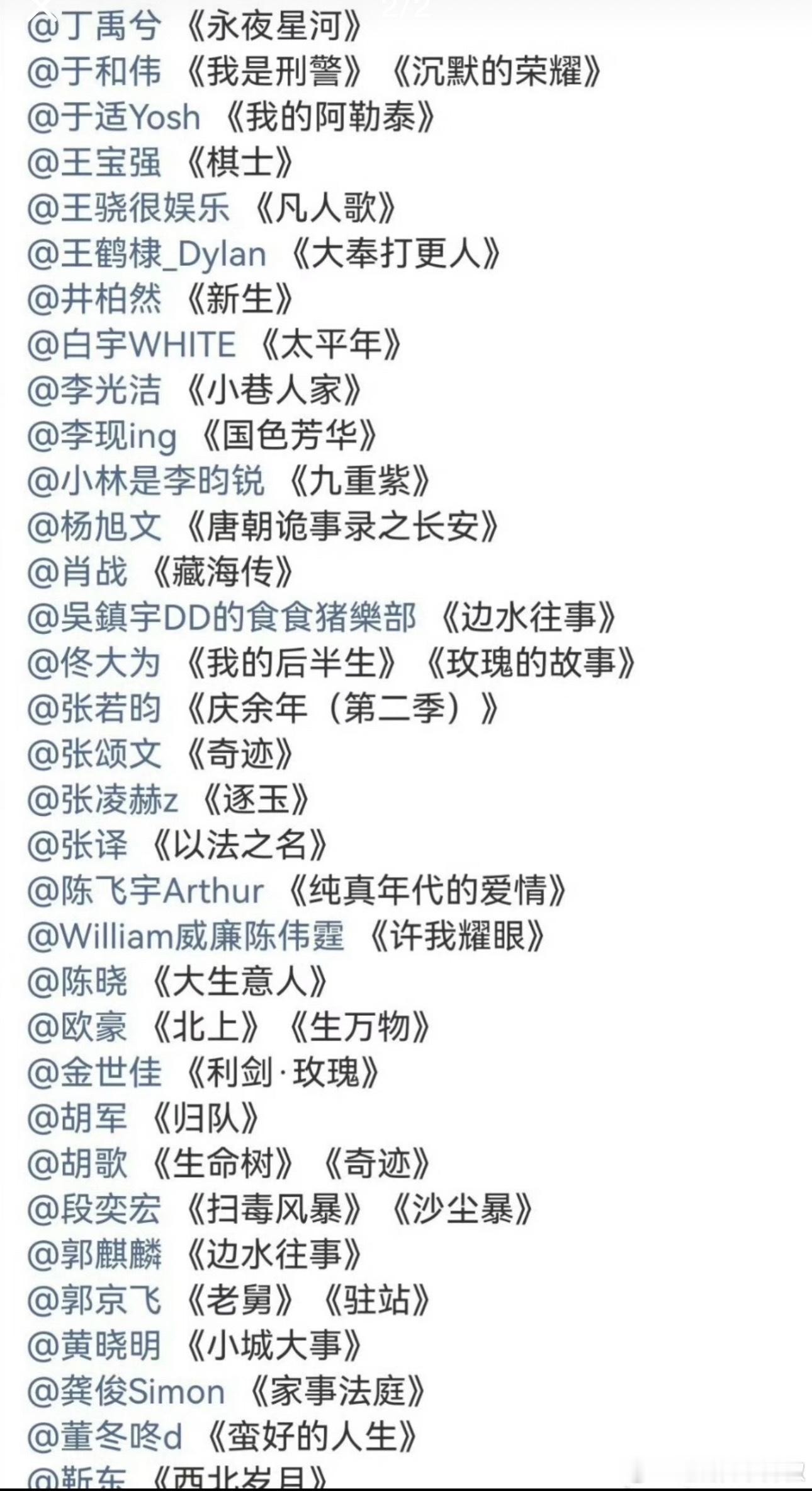 金鹰奖最佳男主入围名单，啥题材都有啊，看谁能得视帝了