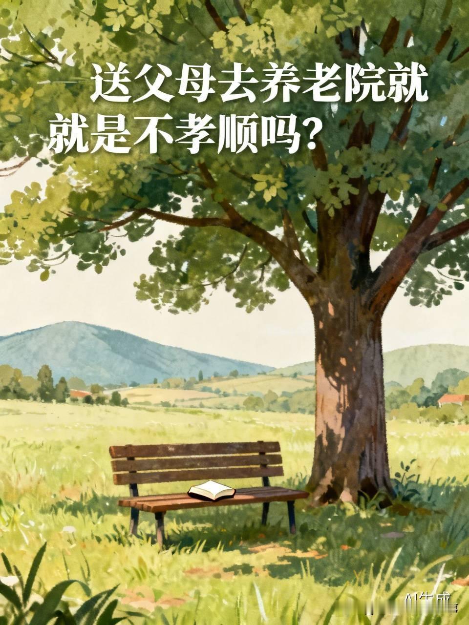 堂弟极力反对把我母亲送去养老院。堂弟说，姐啊，千万不要送我大娘去养老院，这样会