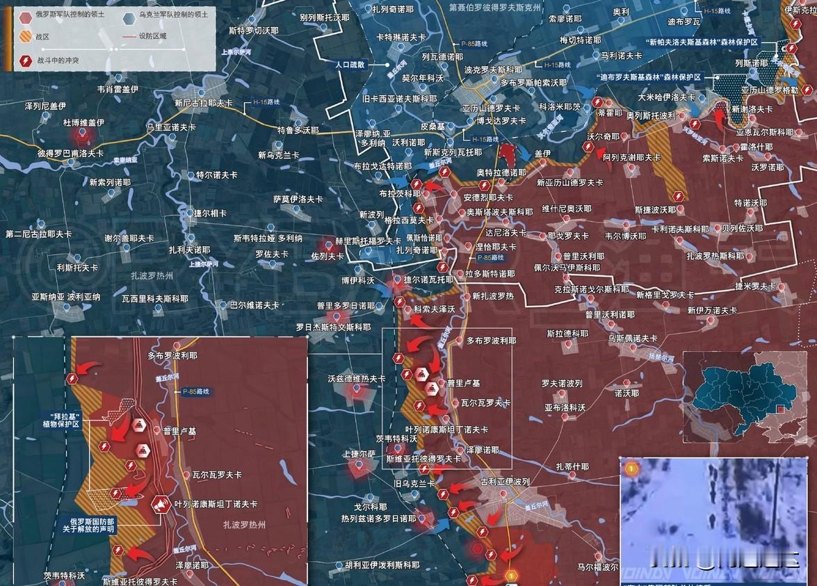 2026年01月17日俄乌地面局势：俄军在东扎波罗热方向的攻势仍在持续。昨日