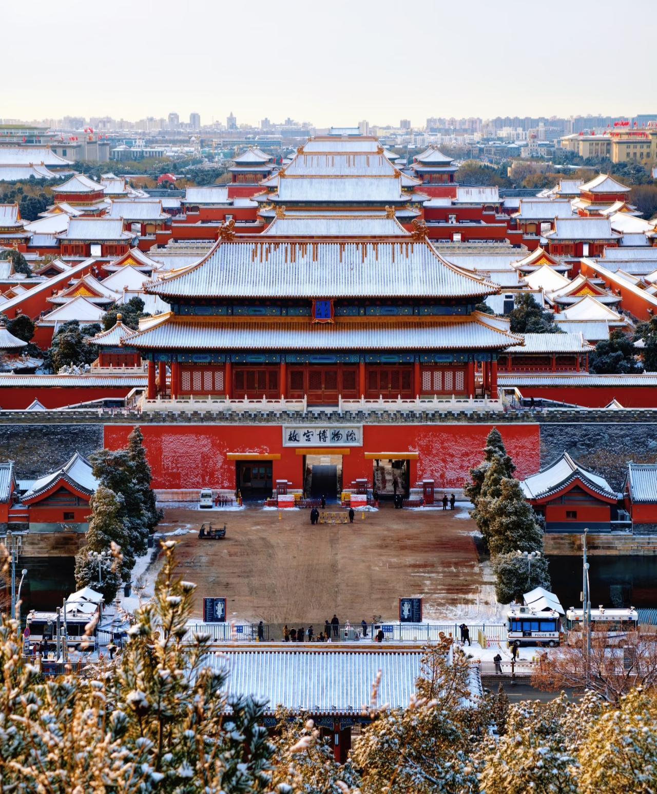 紫禁城的雪，落了六百年！紫禁城故宫紫禁城博物院故宫雪景图北京城下雪故