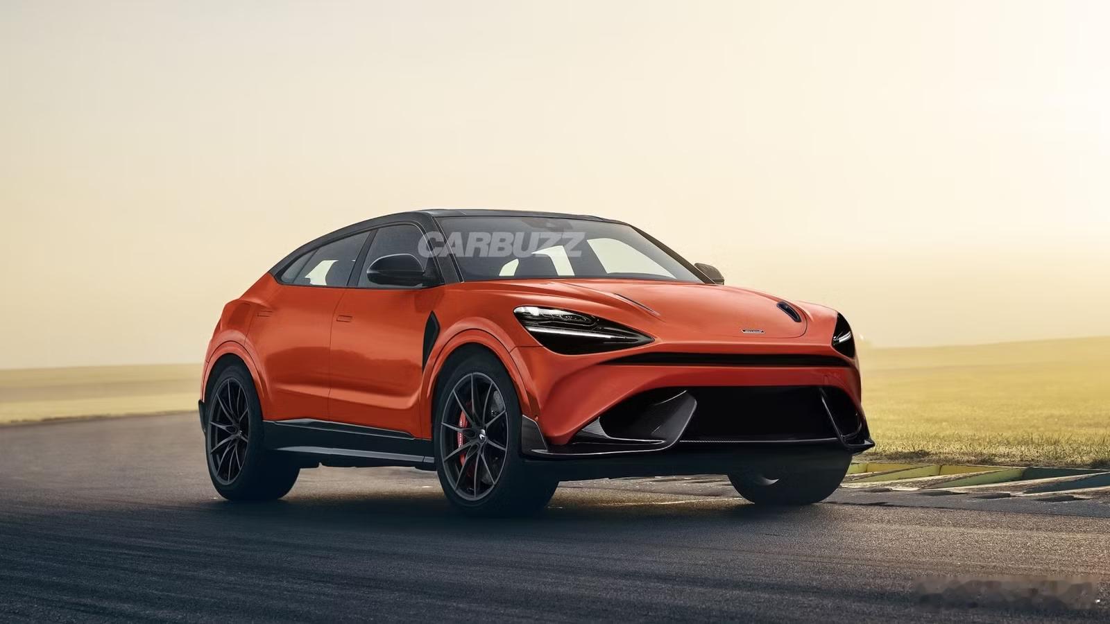 迈凯伦的SUV假想图众多，最后哪个落地还整不一定，估计是小编偷懒拿Ai生成的，A