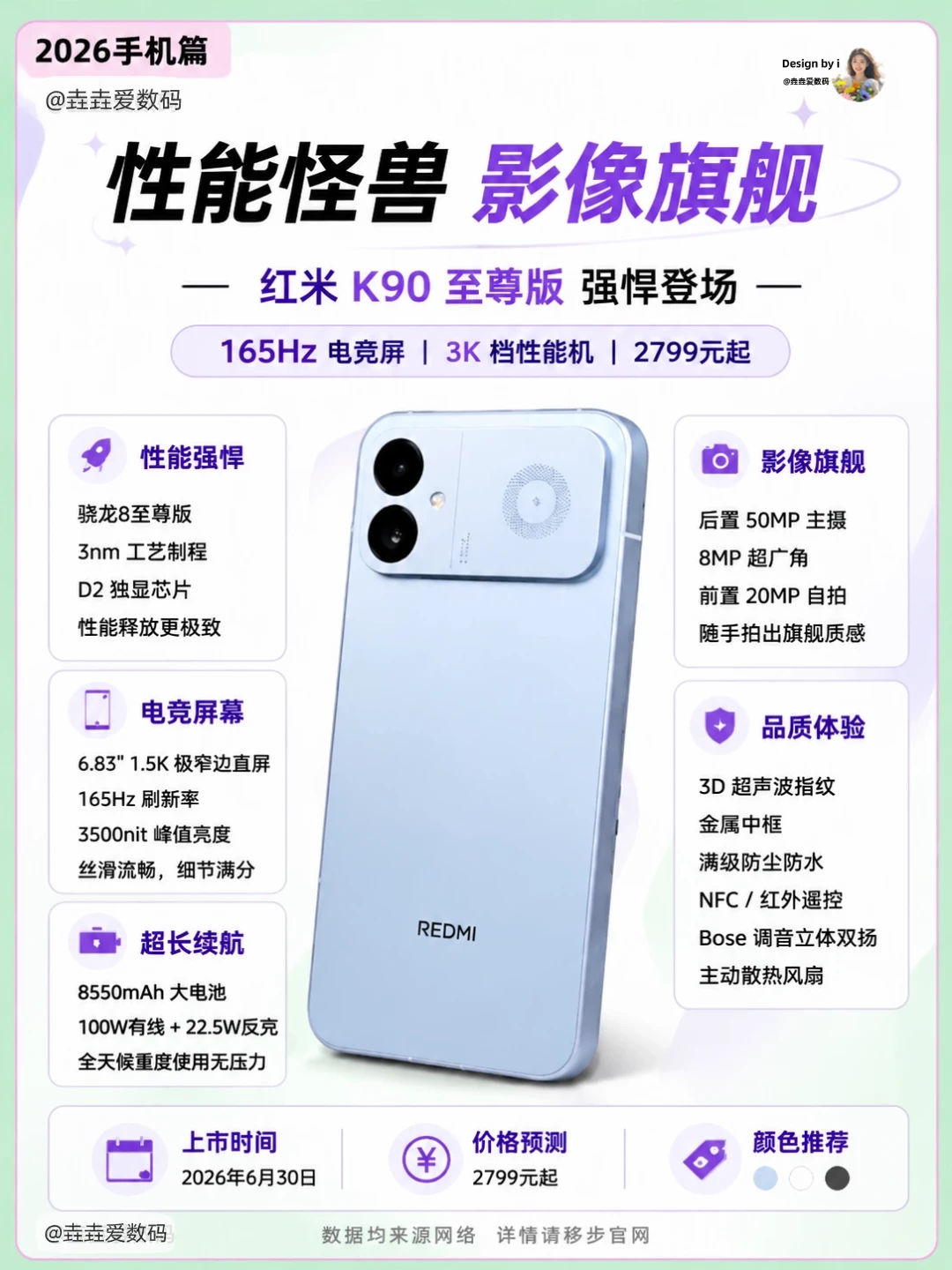 3K 档游戏神机！红米 K90 至尊版