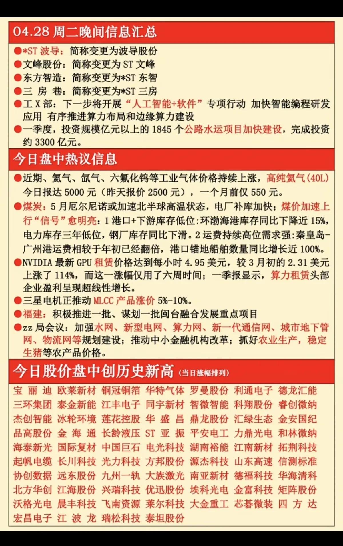 4.28市场重磅汇总：三大主线引爆盘面，这些信号别错过！今天A股盘面炸了！