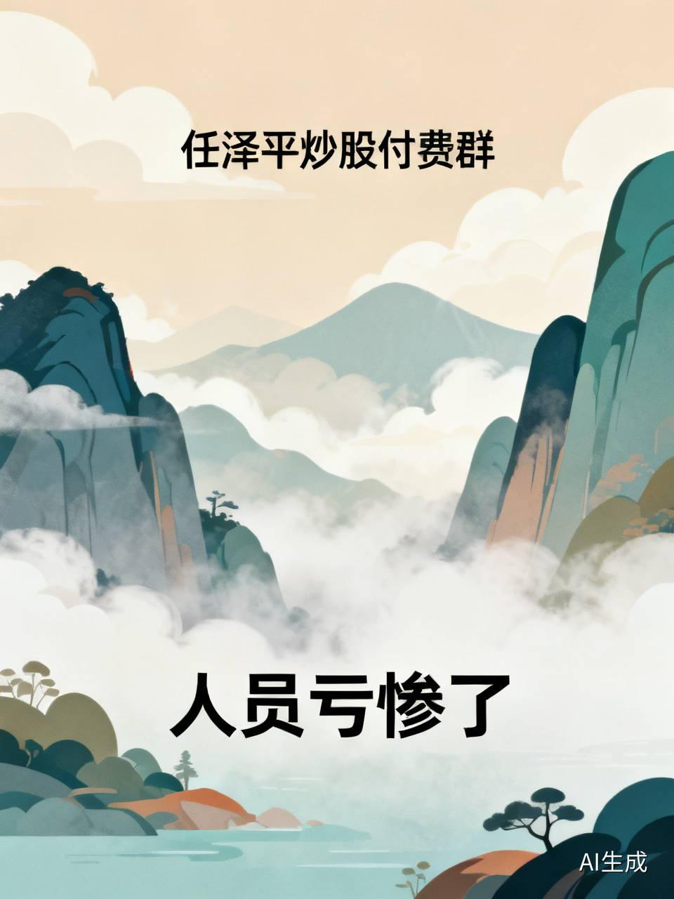 任泽平炒股付费群人员亏惨了任是否违法我不知道？久走黑路必见鬼？任作死？恒