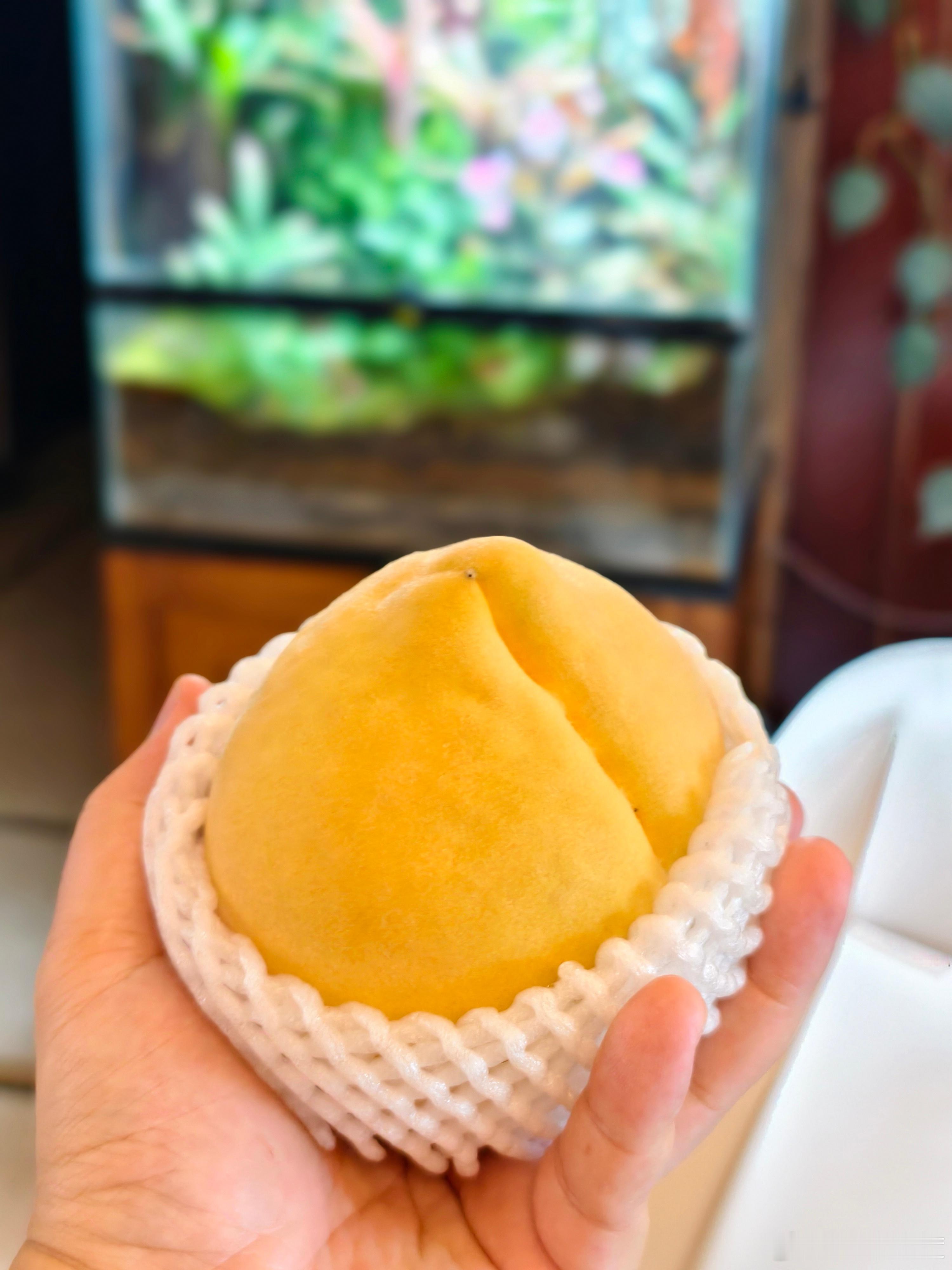 喜欢吃各种黄桃，这是朋友带来的嘉善锦绣黄桃，又大又脆。​​​