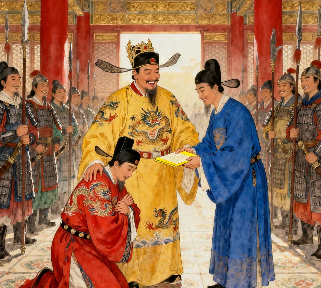 锦衣卫千户跪在朱元璋面前，手里捧着密报，声音都在发颤“沈万三家家用金碗吃饭，银子