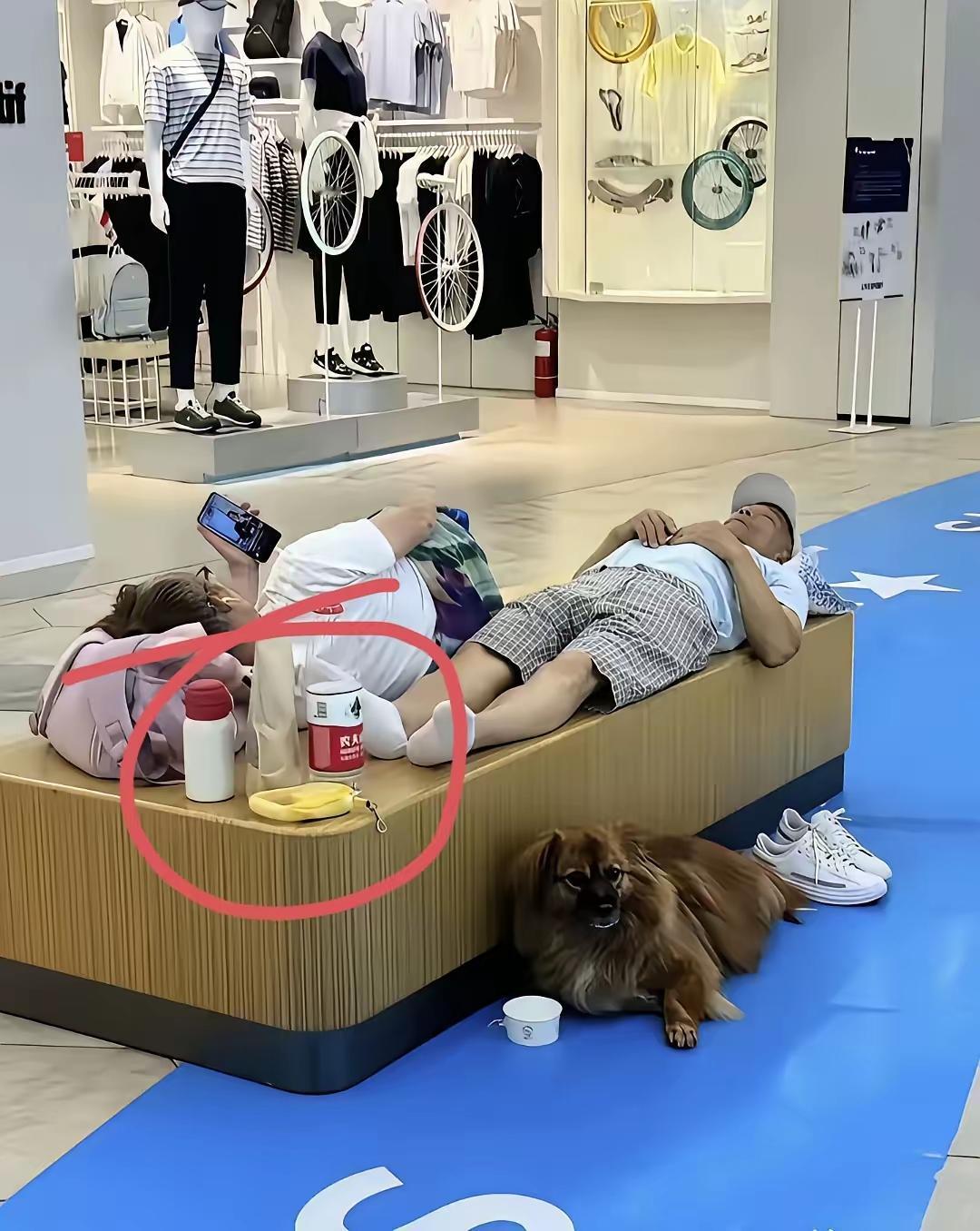 瞧这人穿着人模狗样的，看样子不缺钱，怎么连空调费都要省呢？一般这种人大多极度自私