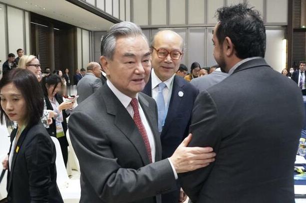 2月11日，日本共同社厚着脸皮说：昨天，日本外交官终于和王毅握手了，这是日本对华