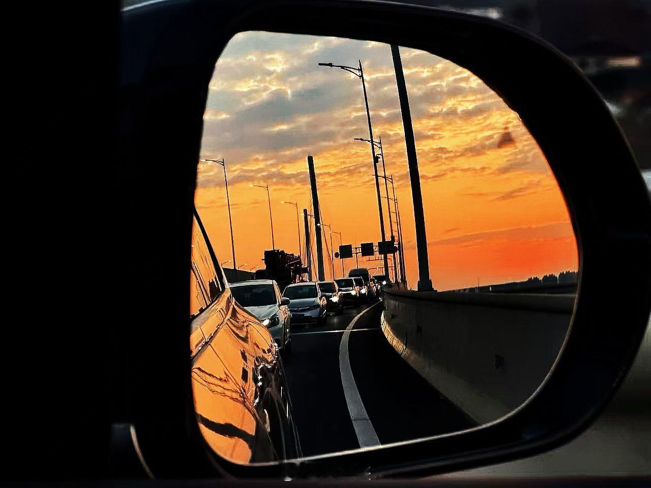 后视镜里的世界，另一个角度的美好！我和汽车的日常