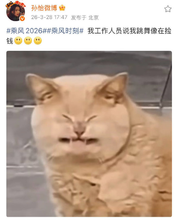 孙怡自曝跳舞像在捡钱孙怡被说跳舞像捡钱孙怡被说跳舞像捡钱