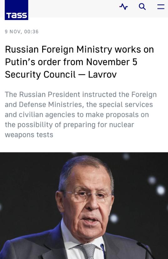 塔斯社：拉夫罗夫告诉记者一件事俄罗斯外交部长拉夫罗夫最近对记者说的一