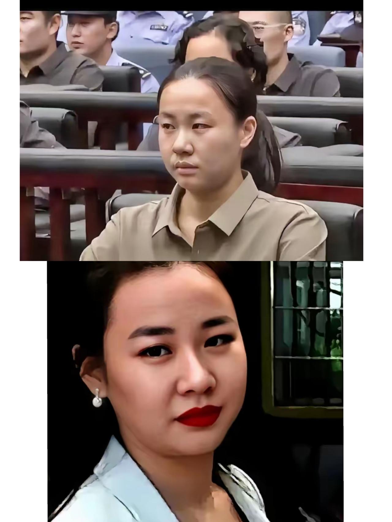 果然不出所料明珍珍被判了死刑，当她听到判死刑时，表现害怕的样子，脸上也瘦