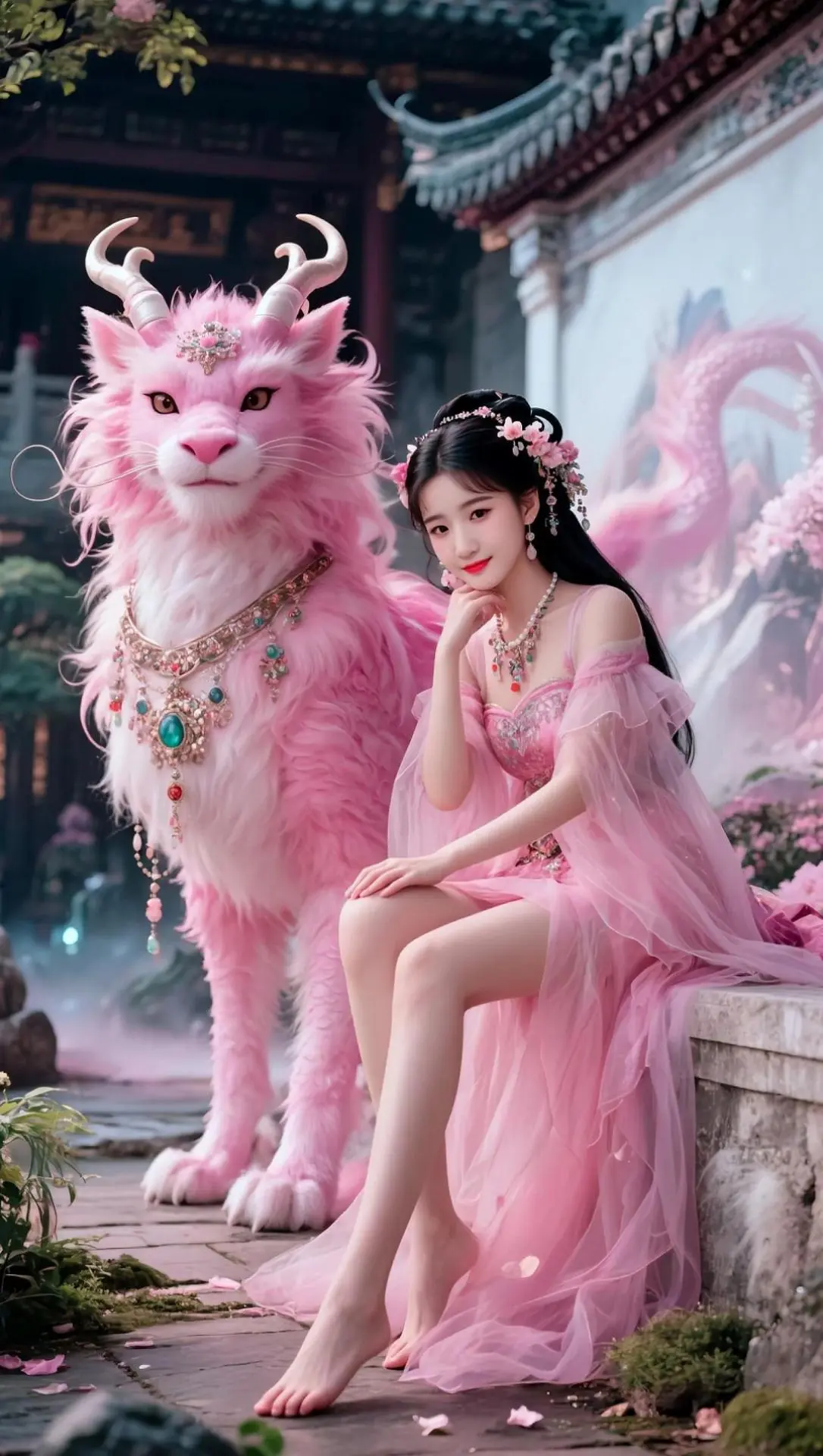 AI神兽梦幻写真 ai创作