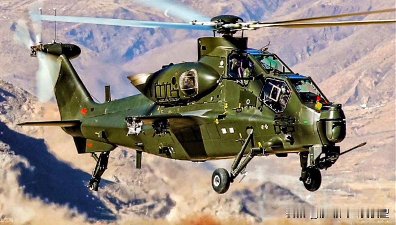 新款WZ-10直升机高原清晰靓照，细节满满，威武霸气直升机