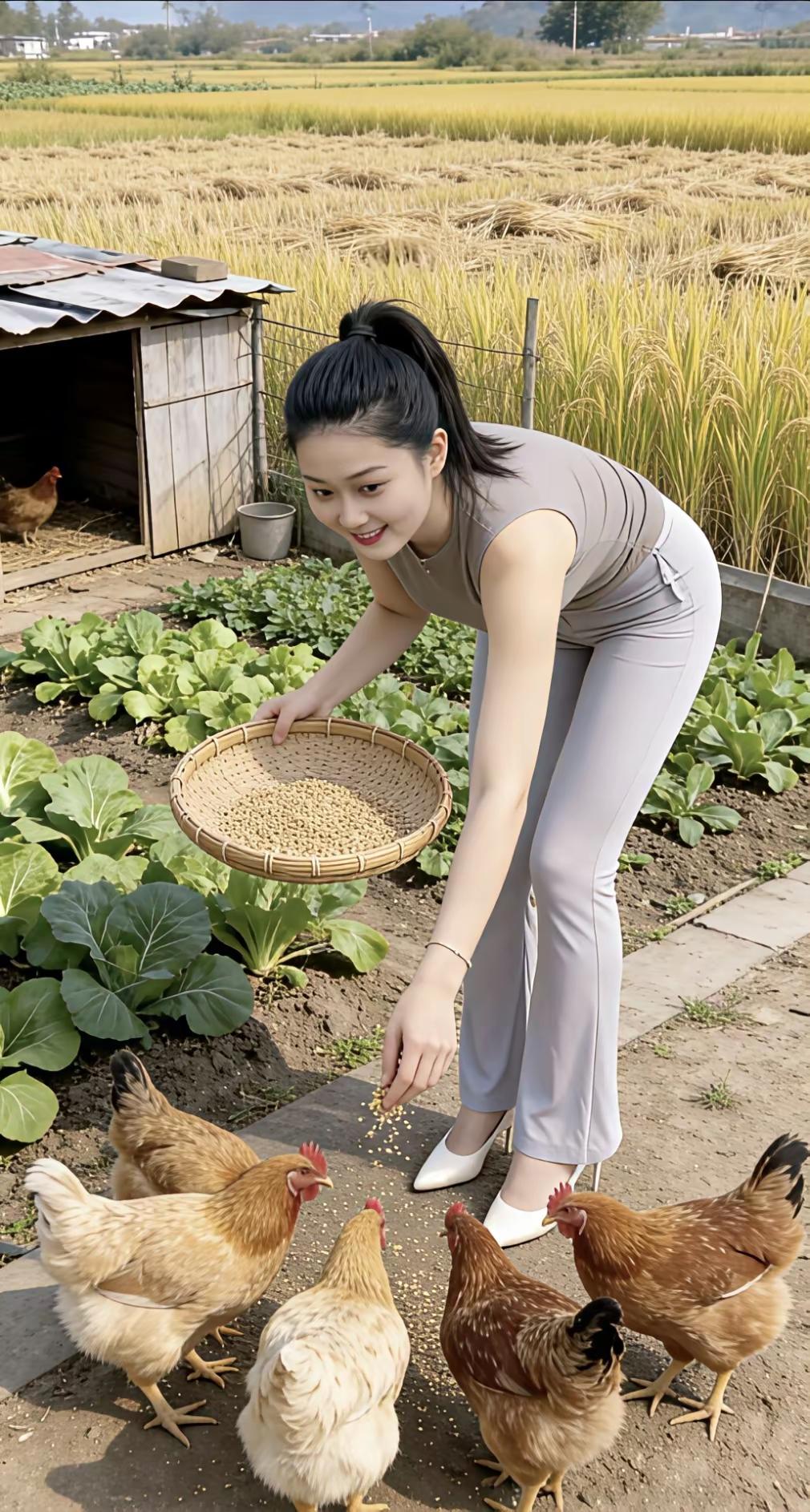 田园生活，亲手喂养，与自然亲近的美好时光。