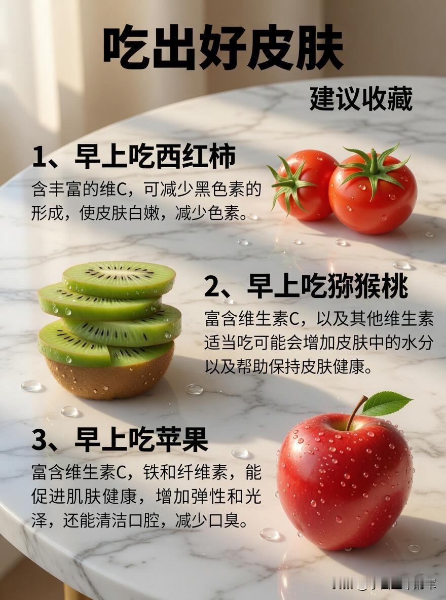 我靠“吃水果时间表”养肤，3个月被问是不是换了粉底以前我总觉得，好皮肤全靠大