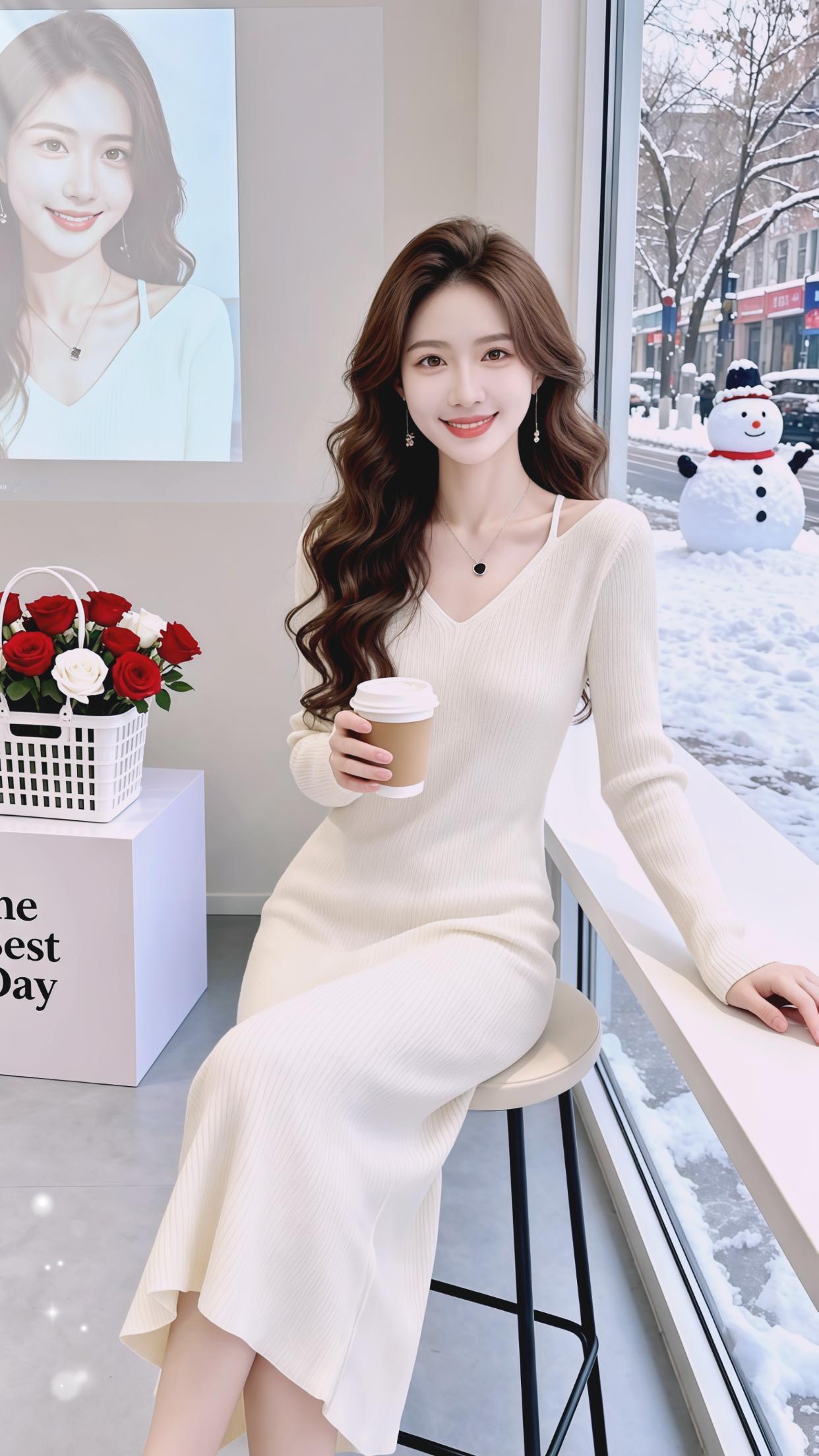 穿搭时尚御姐连衣裙内搭外穿都好看