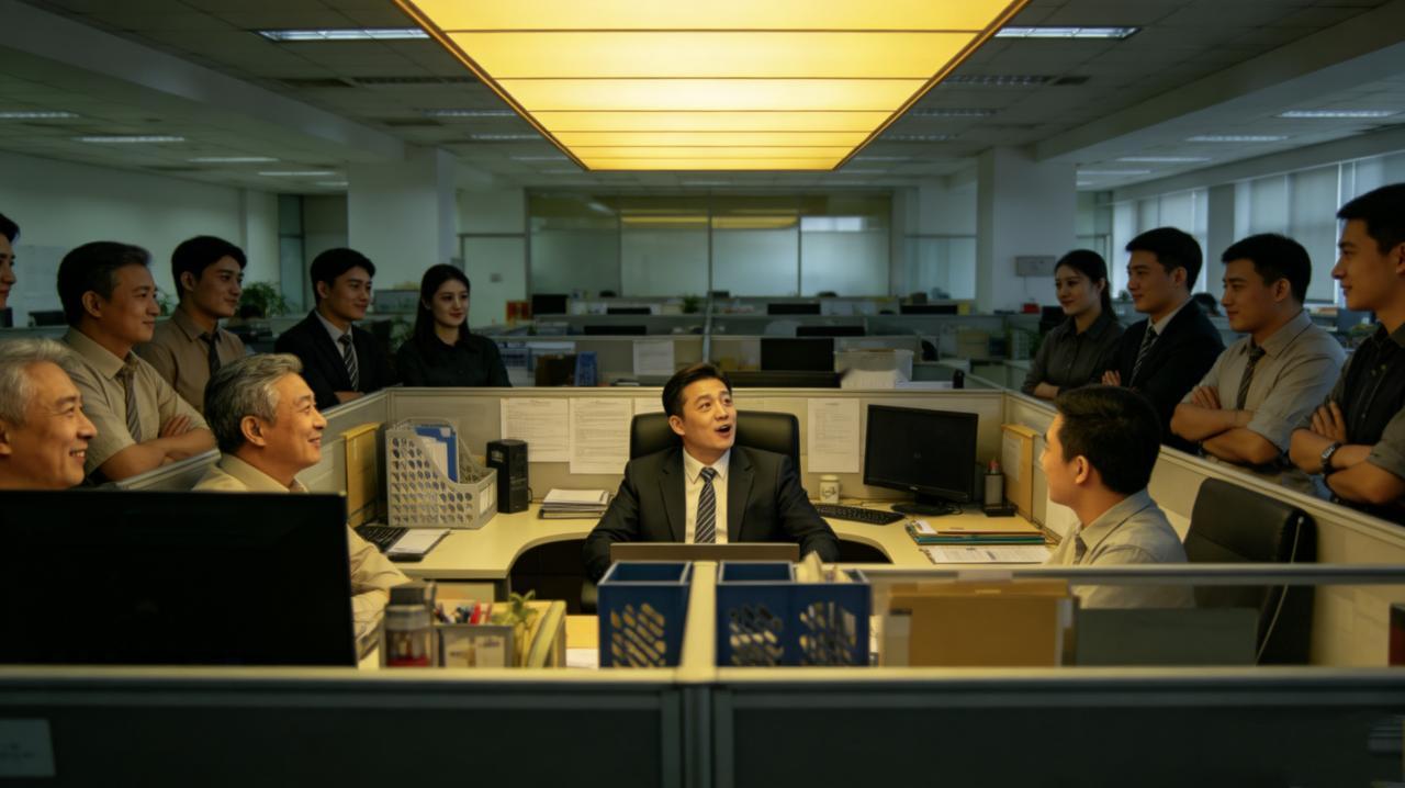 公司新来一个实习生，每天下班都不走。领导在例会上表扬他：“小刘是唯一一个主动加