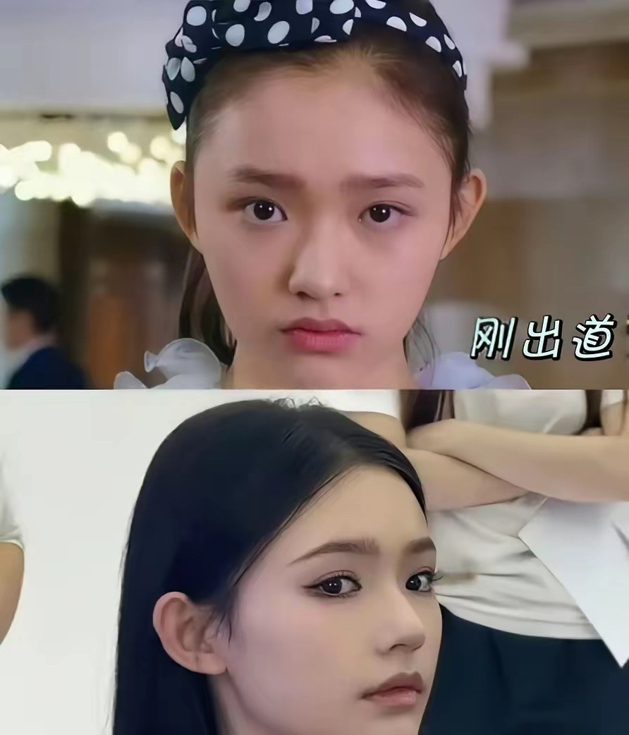 正常表情的时候哪里丑了不懂为什么那么多人说她早期丑