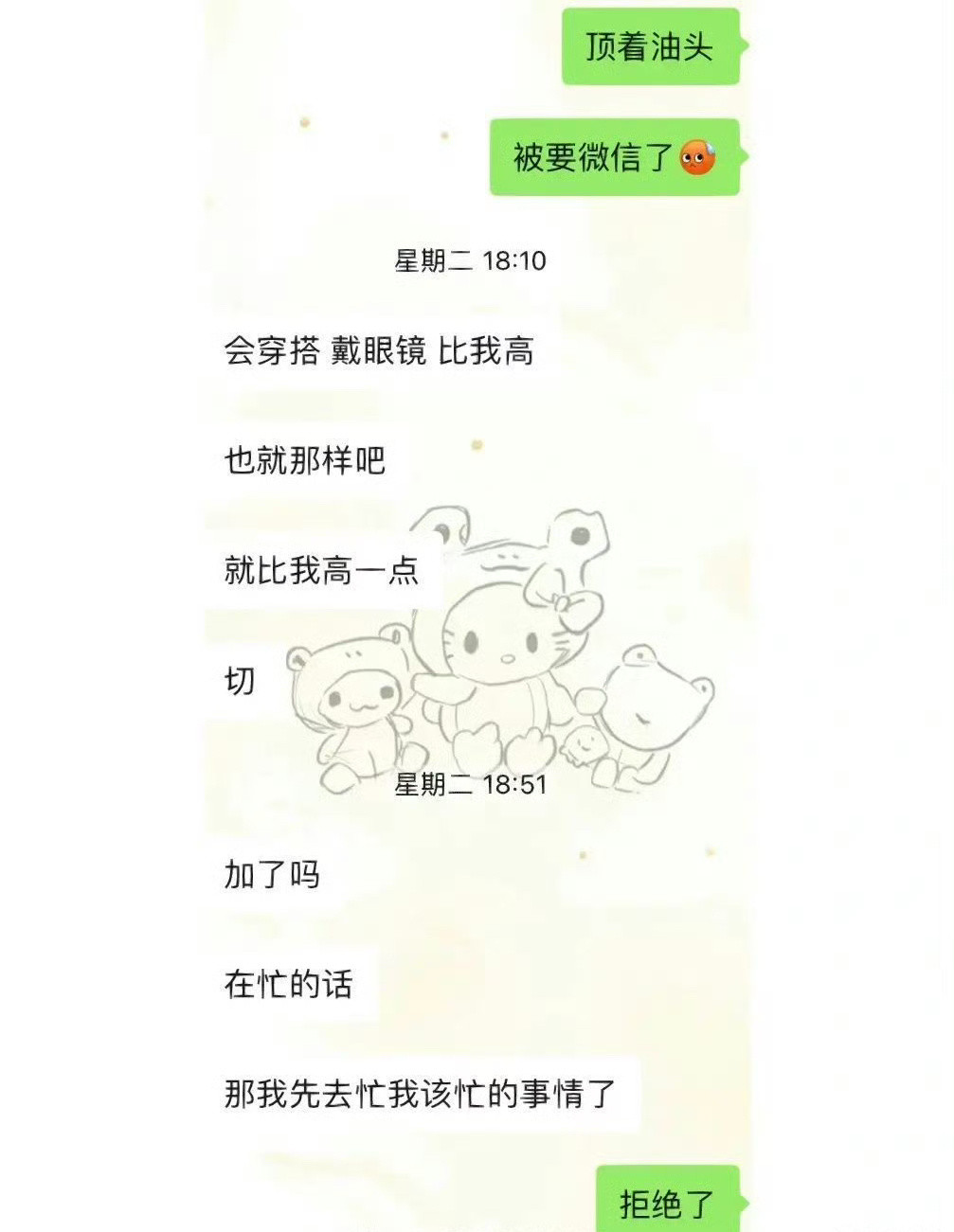 当我被要联系方式告诉男朋友后​[惊恐]​​​