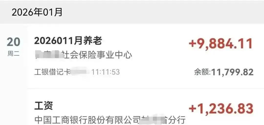 ？？？省工行一名支行副行长去年退休，工龄41年，月社保9880元，企业年金（按1