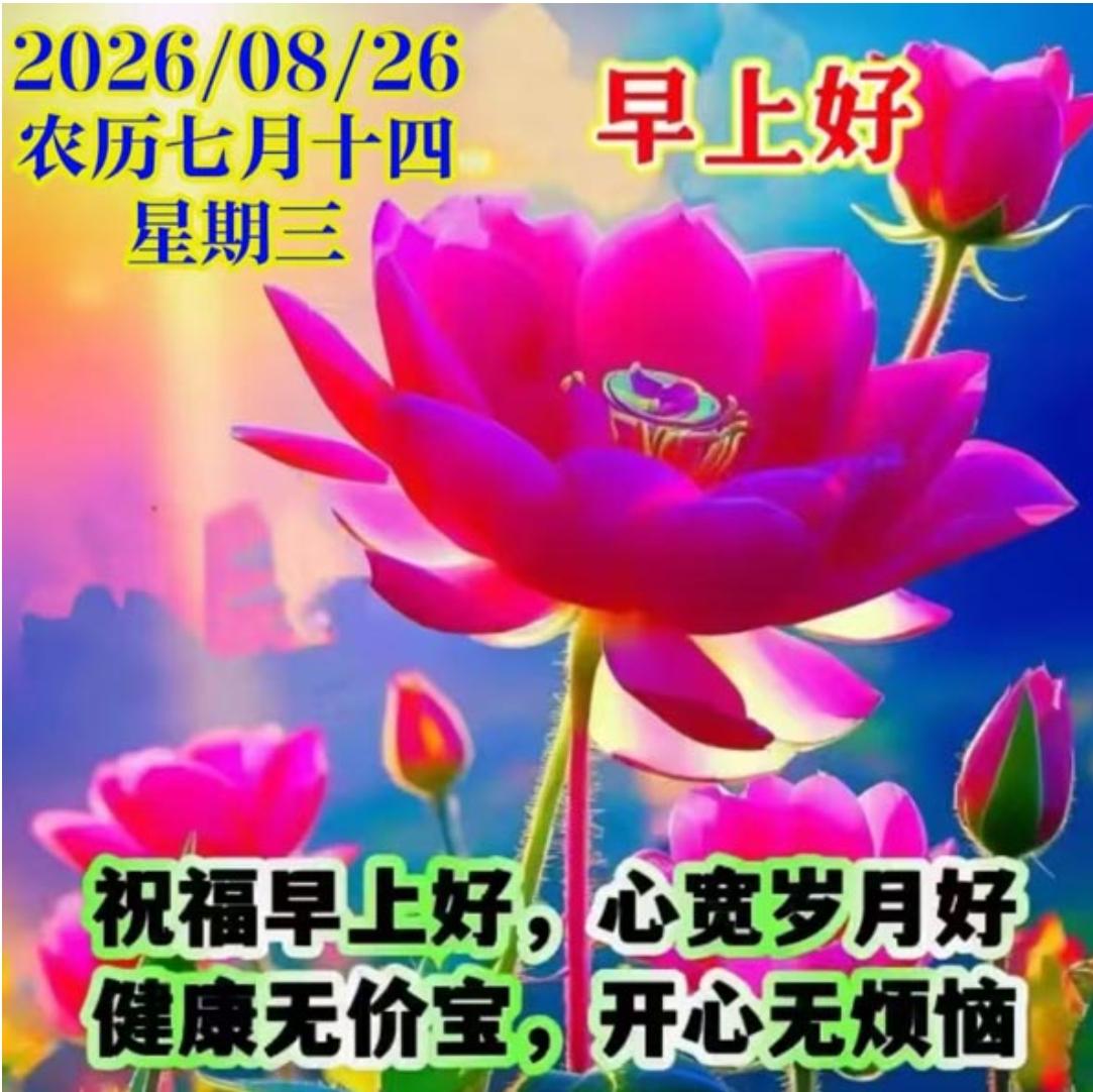 处暑过后天渐凉，早晚别忘添衣裳；秋季养生很重要，平安健康心舒畅；注意精神