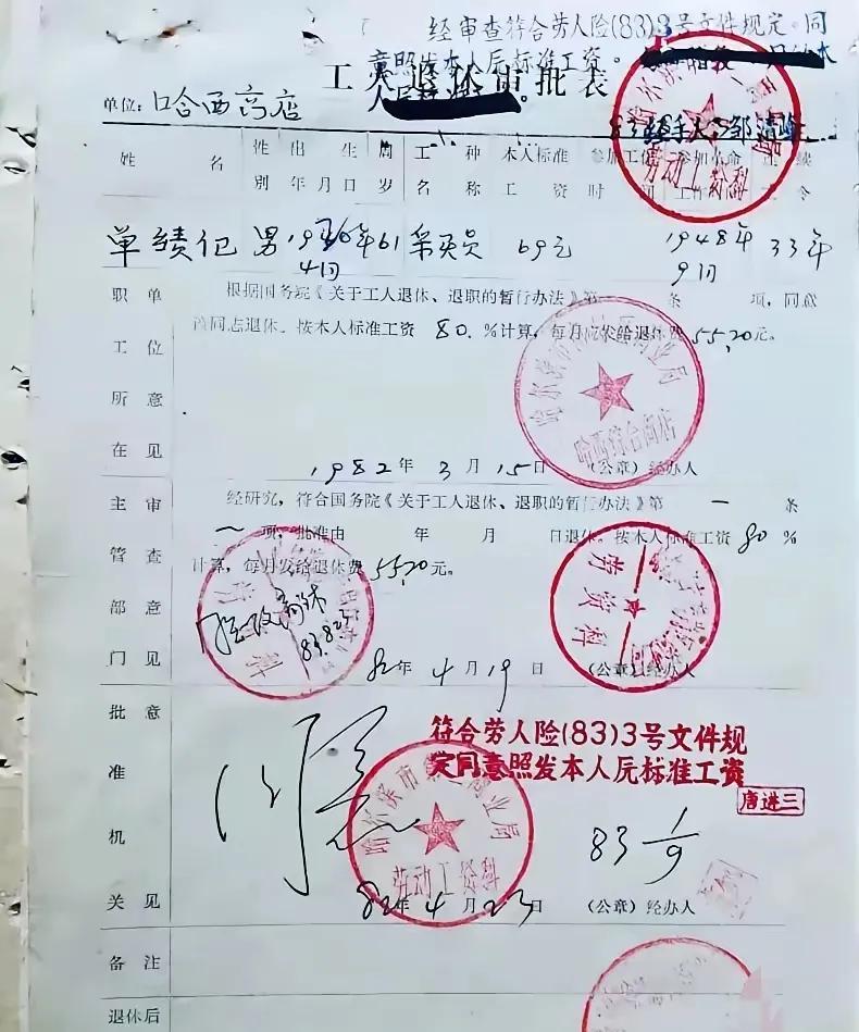 82年的那个年代，这样的工资属于什么水平