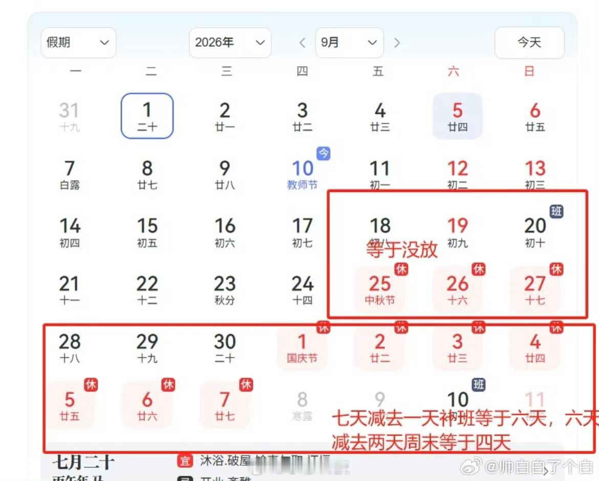 今天这个调休的话题争议热度很高其实首先调休并不是休息减少了，而是把休息拆分组合了